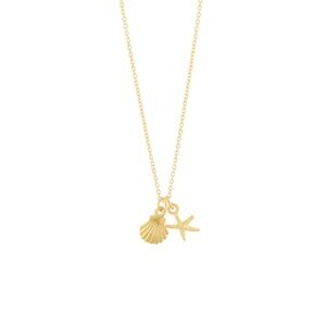 Shell & Starfish Pendant Necklace